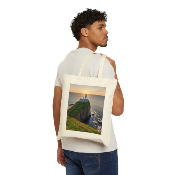 Lighthouse Cotton Canvas Tote Bag Bags/Backpacks backpack