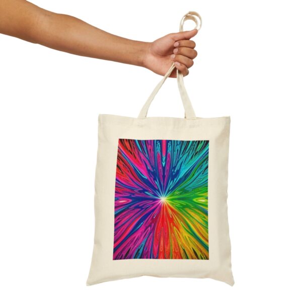 Fluid Psyche Cotton Canvas Tote Bag Bags/Backpacks backpack 5