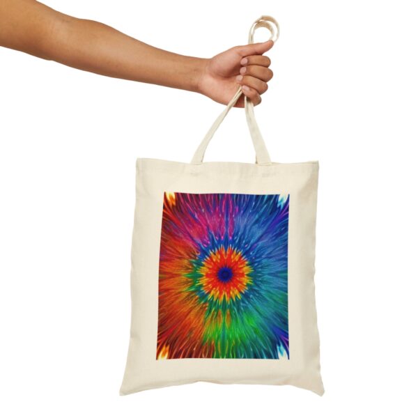 Fractal Psyche Cotton Canvas Tote Bag Bags/Backpacks backpack 5