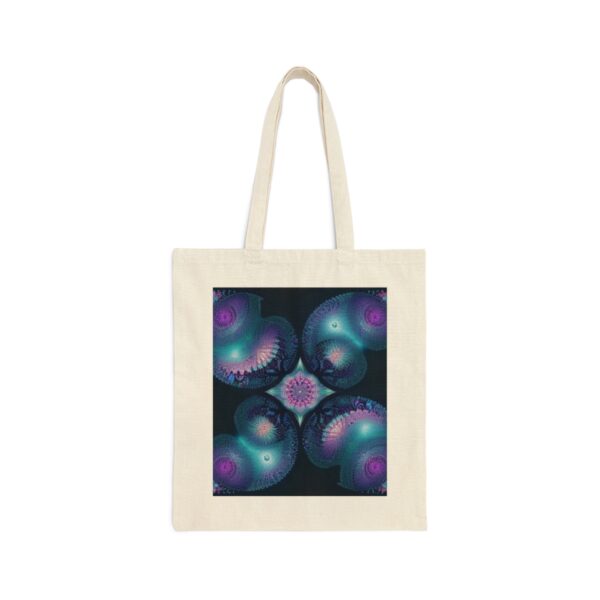 Fractal Jellyfish Cotton Canvas Tote Bag Bags/Backpacks backpack 2