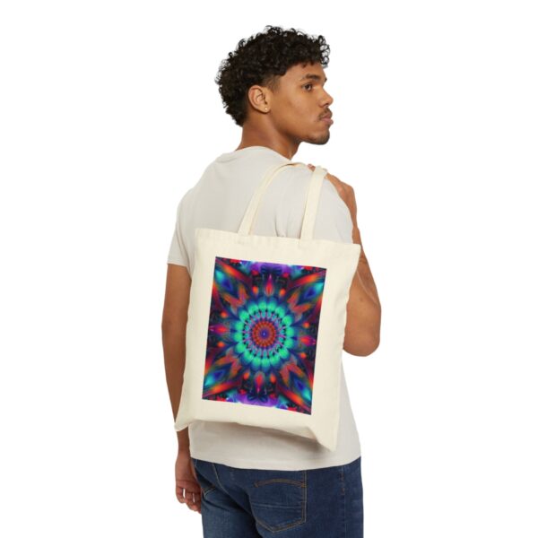 Color Psyche Cotton Canvas Tote Bag Bags/Backpacks backpack