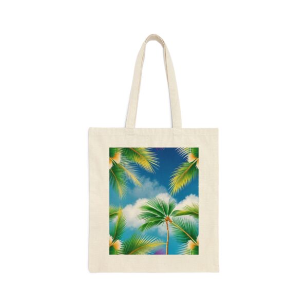 Whispering Palms Cotton Canvas Tote Bag Bags/Backpacks backpack 2