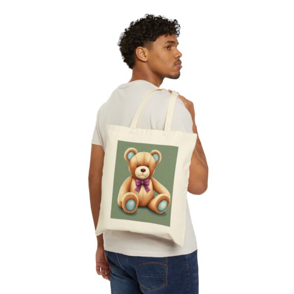 Teddy Bear Cotton Canvas Tote Bag Bags/Backpacks backpack