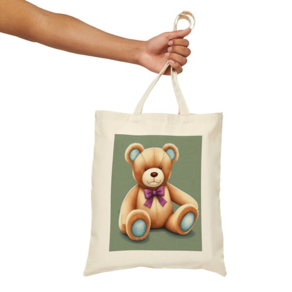 Teddy Bear Cotton Canvas Tote Bag Bags/Backpacks backpack 5