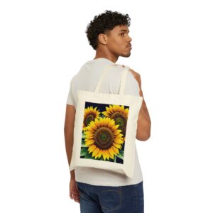 Burst of Sun Cotton Canvas Tote Bag Bags/Backpacks backpack