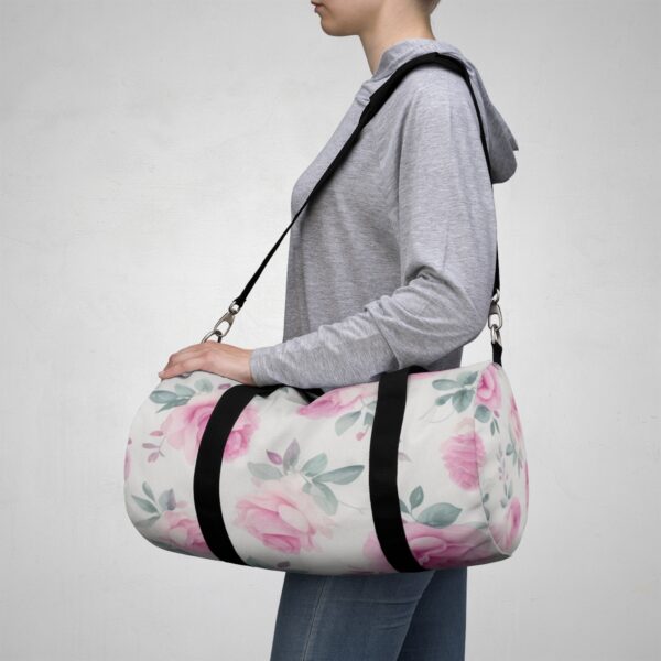 Pink Roses Duffel Bag Bags/Backpacks backpack 7