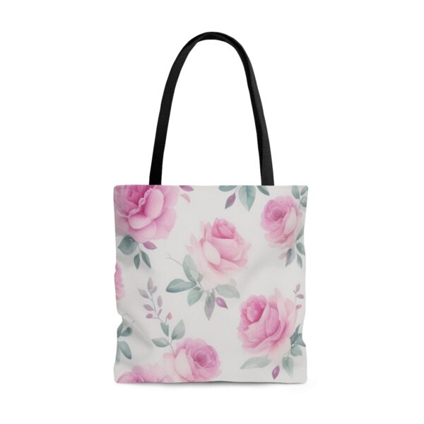 Pink Roses Tote Bag (AOP) Bags/Backpacks All-Over Print Totes 9