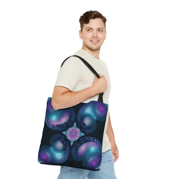 Fractal Jellyfish Tote Bag (AOP) Bags/Backpacks All-Over Print Totes 11