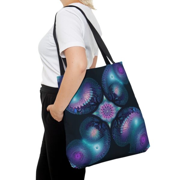 Fractal Jellyfish Tote Bag (AOP) Bags/Backpacks All-Over Print Totes 12