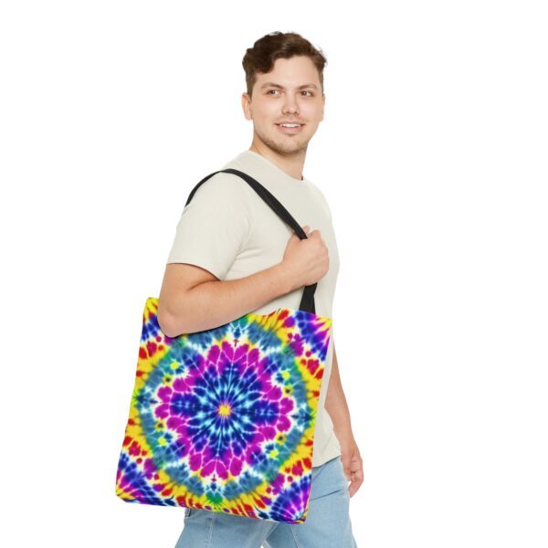 Tie Dye Tote Bag (AOP) Bags/Backpacks All-Over Print Totes 11