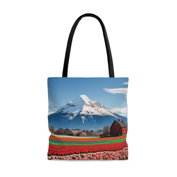 Tulip Fields Forever Tote Bag (AOP) Bags/Backpacks All-Over Print Totes 9