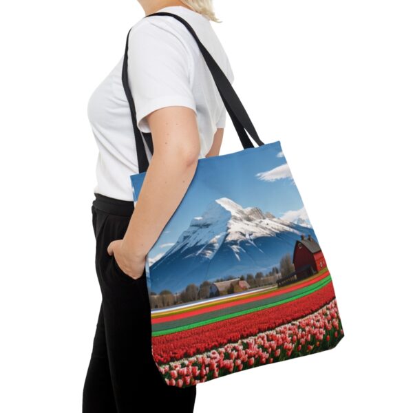 Tulip Fields Forever Tote Bag (AOP) Bags/Backpacks All-Over Print Totes 12