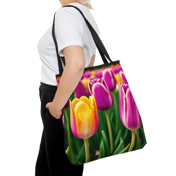 Tulips Tote Bag (AOP) Bags/Backpacks All-Over Print Totes 9