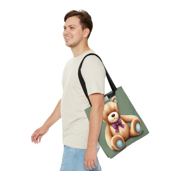 Teddy Bear Tote Bag (AOP) Bags/Backpacks All-Over Print Totes 7