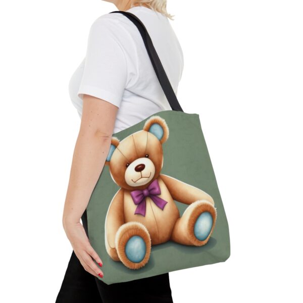 Teddy Bear Tote Bag (AOP) Bags/Backpacks All-Over Print Totes 8