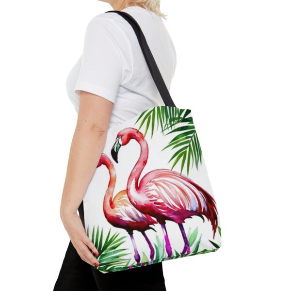 Flamingo Tote Bag (AOP) Bags/Backpacks All-Over Print Totes 8