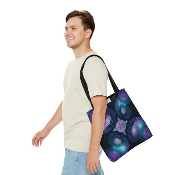 Fractal Jellyfish Tote Bag (AOP) Bags/Backpacks All-Over Print Totes 7