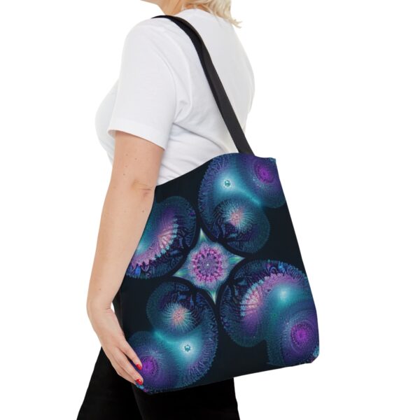 Fractal Jellyfish Tote Bag (AOP) Bags/Backpacks All-Over Print Totes 8