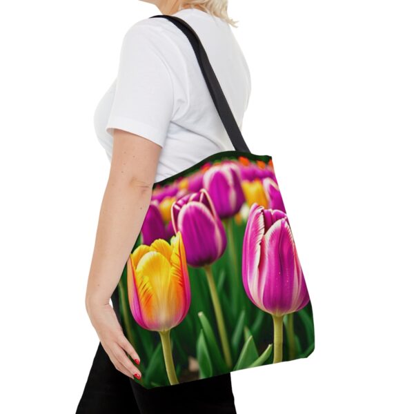 Tulips Tote Bag (AOP) Bags/Backpacks All-Over Print Totes 8
