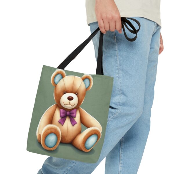 Teddy Bear Tote Bag (AOP) Bags/Backpacks All-Over Print Totes 4