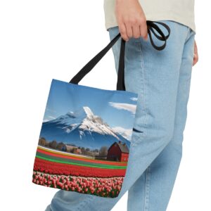 Tulip Fields Forever Tote Bag (AOP) Bags/Backpacks All-Over Print Totes