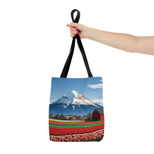 Tulip Fields Forever Tote Bag (AOP) Bags/Backpacks All-Over Print Totes 4