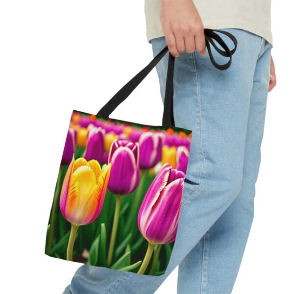 Tulips Tote Bag (AOP) Bags/Backpacks All-Over Print Totes 4