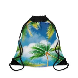 Whispering Palms Drawstring Bag Bags/Backpacks backpack