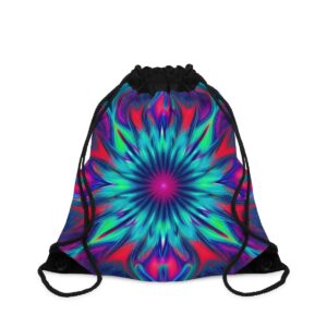 Fractal Burst Drawstring Bag Bags/Backpacks backpack