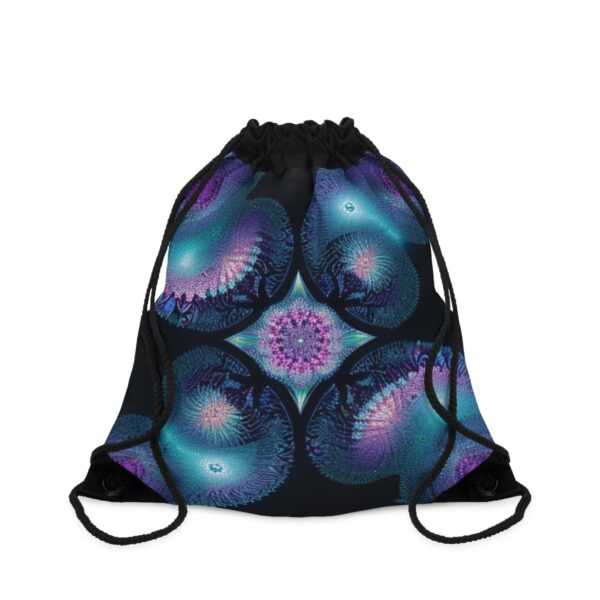 Fractal Jellyfish Drawstring Bag Bags/Backpacks backpack