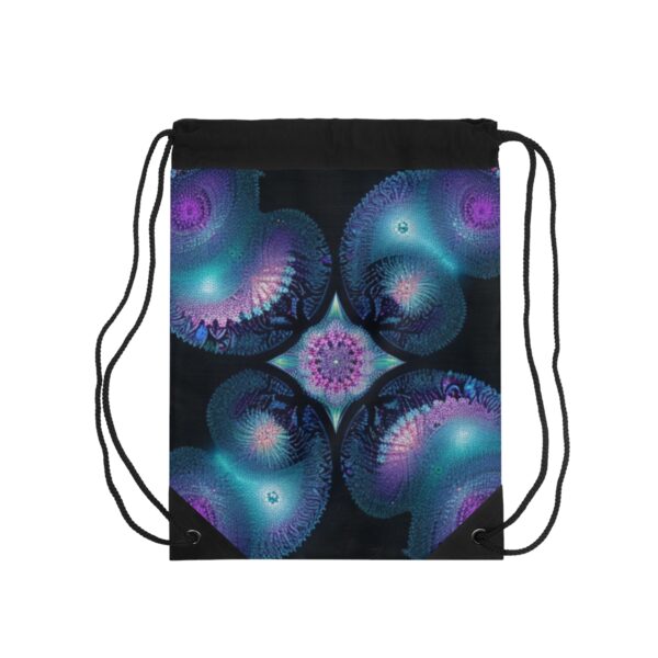 Fractal Jellyfish Drawstring Bag Bags/Backpacks backpack 2