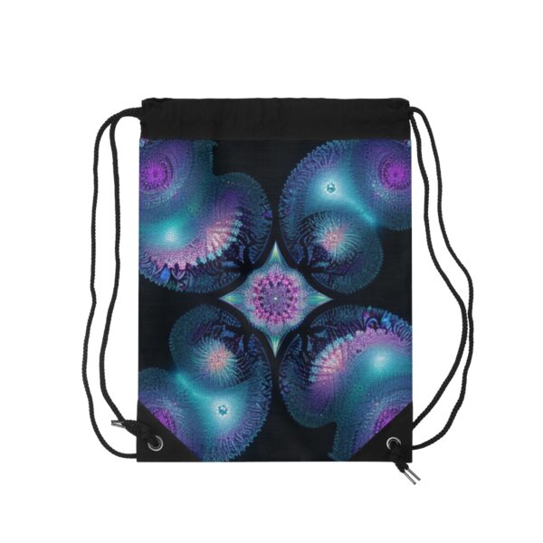 Fractal Jellyfish Drawstring Bag Bags/Backpacks backpack 3