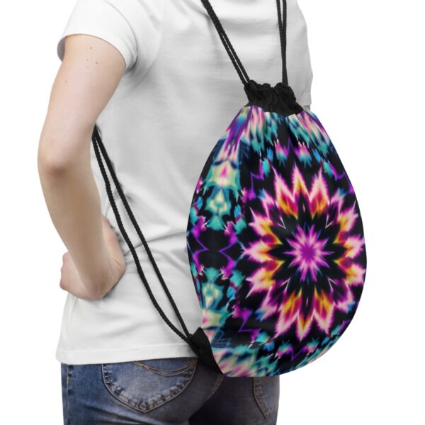 Fractal Star Drawstring Bag Bags/Backpacks backpack