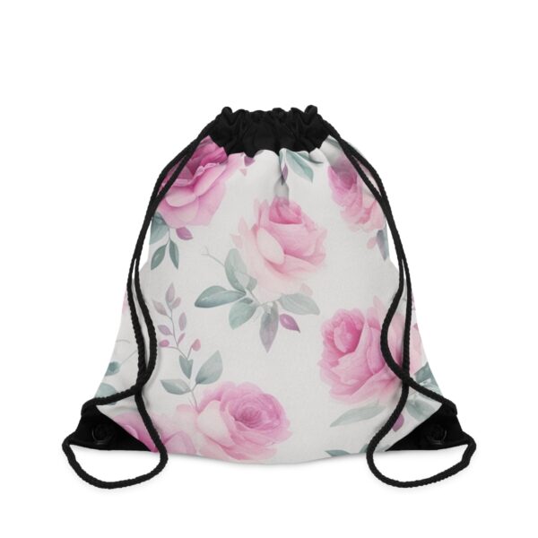 Pink Roses Drawstring Bag Bags/Backpacks backpack 4