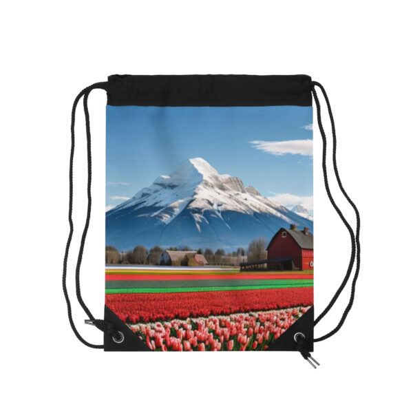 Tulip Fields Forever Drawstring Bag Bags/Backpacks backpack 3