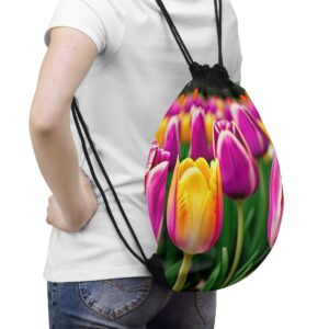 Tulips Drawstring Bag Bags/Backpacks backpack