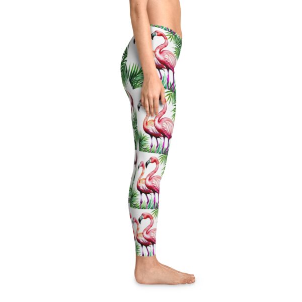 Flamingos Stretchy Leggings (AOP) Clothing Activewear 12
