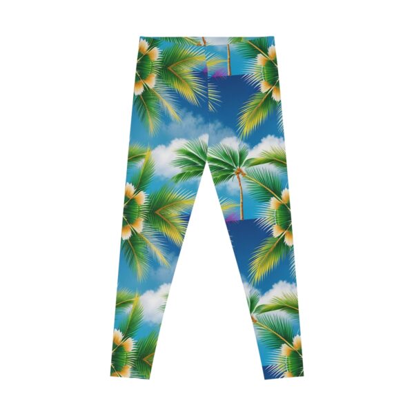 Whispering Palms Stretchy Leggings (AOP) Clothing Activewear 8
