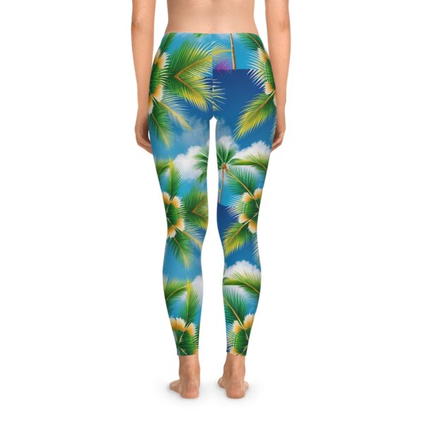 Whispering Palms Stretchy Leggings (AOP) Clothing Activewear 10