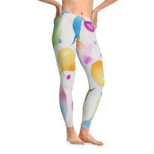 Color Splash Stretchy Leggings (AOP) Clothing Activewear
