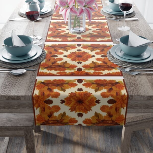 Table Runner “Fall Foliage” (Cotton, Poly) Gifts/Party/Celebration Christmas table runner 10
