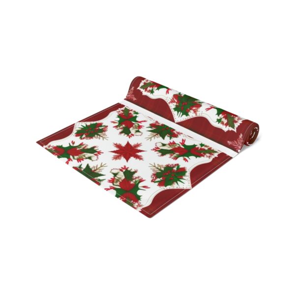Table Runner “Ribbons of the Holiday” Gifts/Party/Celebration Christmas table runner 7