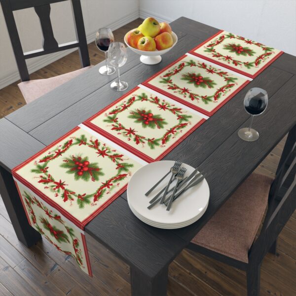 Table Runner “Gift of the Holiday” Gifts/Party/Celebration Christmas table runner 4
