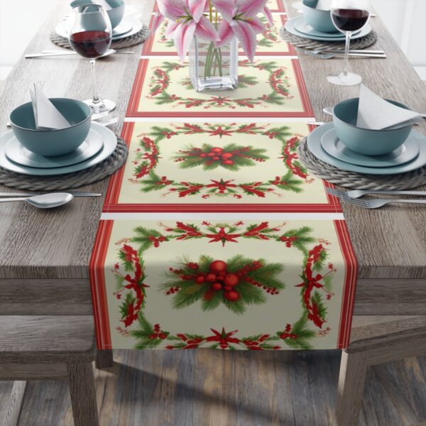 Table Runner “Gift of the Holiday” Gifts/Party/Celebration Christmas table runner 5