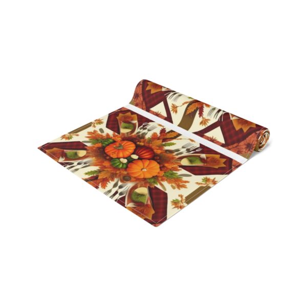Table Runner “Fall Jacks” (Cotton, Poly) Gifts/Party/Celebration Christmas table runner 7