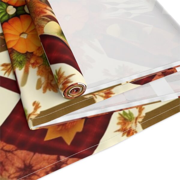Table Runner “Fall Jacks” (Cotton, Poly) Gifts/Party/Celebration Christmas table runner 8