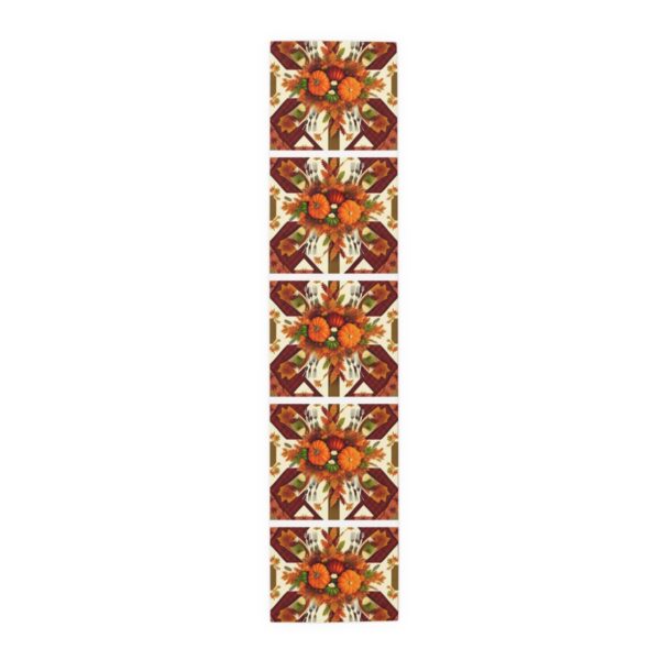 Table Runner “Fall Jacks” (Cotton, Poly) Gifts/Party/Celebration Christmas table runner 11