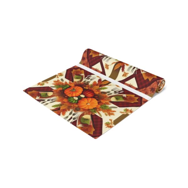 Table Runner “Fall Jacks” (Cotton, Poly) Gifts/Party/Celebration Christmas table runner 12