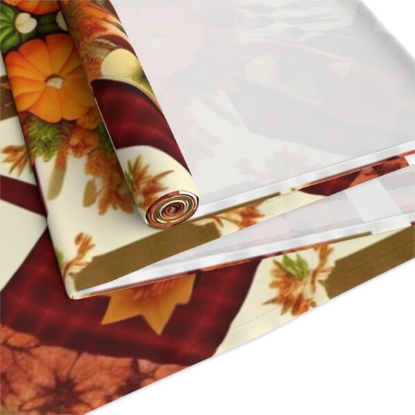 Table Runner “Fall Jacks” (Cotton, Poly) Gifts/Party/Celebration Christmas table runner 13