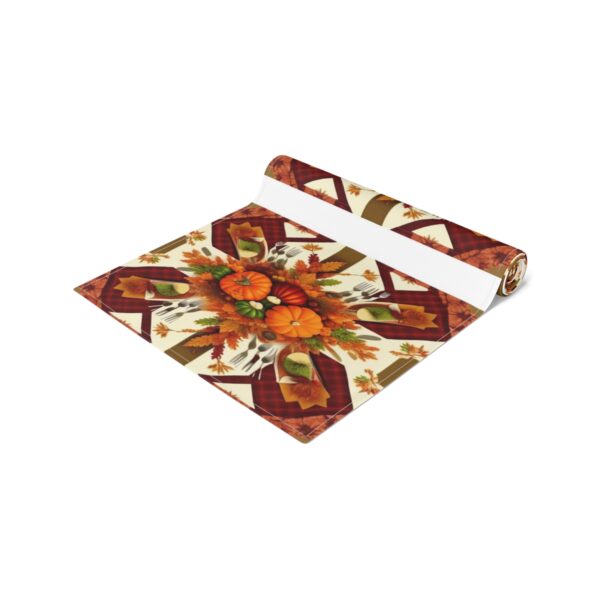 Table Runner “Fall Jacks” (Cotton, Poly) Gifts/Party/Celebration Christmas table runner 2